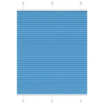 Jaluză plisată Albastru 110x150 cm Lățime țesătură 109,4 cm GartenMobel Dekor