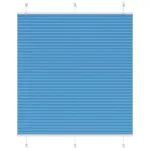 Jaluză plisată Albastru 115x150 cm Lățime țesătură 114,4 cm GartenMobel Dekor