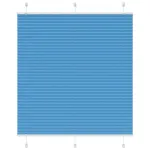 Jaluză plisată Albastru 120x100 cm Lățime țesătură 119,4 cm GartenMobel Dekor