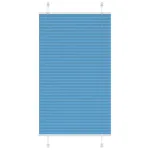 Jaluză plisată albastru 70x100 cm Lățime țesătură 69,4 cm GartenMobel Dekor