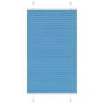 Jaluză plisată albastru 80x100cm Lățime țesătură 79,4 cm GartenMobel Dekor