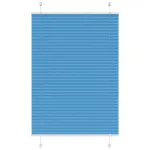 Jaluză plisată albastru 95x100 cm Lățime țesătură 94,4cm GartenMobel Dekor