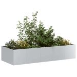 Jardinieră 200x80x40 cm oțel galvanizat GartenMobel Dekor