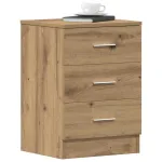 Noptieră, stejar artizanal, 38x35x55 cm, lemn prelucrat GartenMobel Dekor