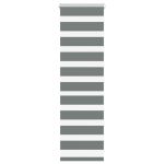 Jaluzea tip zebra gri închis lățime țesătură 40,9 cm poliester GartenMobel Dekor