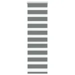 Jaluzea tip zebra gri închis lățime țesătură 40,9 cm poliester GartenMobel Dekor