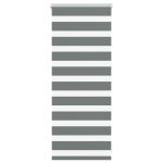 Jaluzea tip zebra gri închis lățime țesătură 50,9 cm poliester GartenMobel Dekor