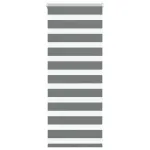 Jaluzea tip zebra gri închis lățime țesătură 55,9 cm poliester GartenMobel Dekor