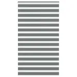 Jaluzea tip zebra gri închis lățime țesătură 130,9 cm poliester GartenMobel Dekor