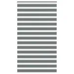 Jaluzea tip zebra gri închis lățime țesătură 130,9 cm poliester GartenMobel Dekor