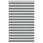 Jaluzea tip zebra gri închis lățime țesătură 135,9 cm poliester GartenMobel Dekor