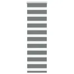 Jaluzea tip zebra gri închis lățime țesătură 35,9 cm poliester GartenMobel Dekor