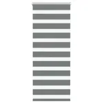 Jaluzea tip zebra gri închis lățime țesătură 50,9 cm poliester GartenMobel Dekor
