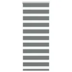 Jaluzea tip zebra gri închis lățime țesătură 60,9 cm poliester GartenMobel Dekor