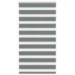 Jaluzea tip zebra gri închis lățime țesătură 85,9 cm poliester GartenMobel Dekor