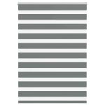Jaluzea tip zebra gri închis lățime țesătură 90,9 cm poliester GartenMobel Dekor