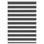 Jaluzea tip zebra neagră lățime țesătură 105,9 cm poliester GartenMobel Dekor