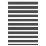 Jaluzea tip zebra neagră lățime țesătură 105,9 cm poliester GartenMobel Dekor