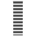 Jaluzea tip zebra neagră lățime țesătură 40,9 cm poliester GartenMobel Dekor