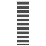 Jaluzea tip zebra neagră lățime țesătură 45,9 cm poliester GartenMobel Dekor