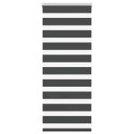 Jaluzea tip zebra neagră lățime țesătură 60,9 cm poliester GartenMobel Dekor