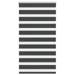 Jaluzea tip zebra neagră lățime țesătură 80,9 cm poliester GartenMobel Dekor