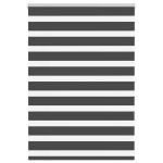 Jaluzea tip zebra neagră lățime țesătură 95,9 cm poliester GartenMobel Dekor