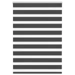 Jaluzea tip zebra neagră lățime țesătură 95,9 cm poliester GartenMobel Dekor