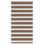 Jaluzea tip zebra maro lățime țesătură 85,9 cm poliester GartenMobel Dekor