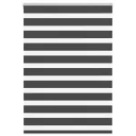 Jaluzea tip zebra neagră lățime țesătură 100,9 cm poliester GartenMobel Dekor
