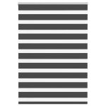 Jaluzea tip zebra neagră lățime țesătură 105,9 cm poliester GartenMobel Dekor