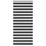 Jaluzea tip zebra neagră lățime țesătură 105,9 cm poliester GartenMobel Dekor