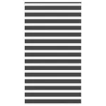 Jaluzea tip zebra neagră lățime țesătură 120,9 cm poliester GartenMobel Dekor