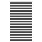 Jaluzea tip zebra neagră lățime țesătură 125,9 cm poliester GartenMobel Dekor