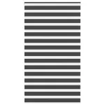 Jaluzea tip zebra neagră lățime țesătură 125,9 cm poliester GartenMobel Dekor