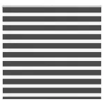 Jaluzea tip zebra neagră lățime țesătură 155,9 cm poliester GartenMobel Dekor