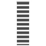 Jaluzea tip zebra neagră lățime țesătură 40,9 cm poliester GartenMobel Dekor