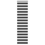 Jaluzea tip zebra neagră lățime țesătură 45,9 cm poliester GartenMobel Dekor