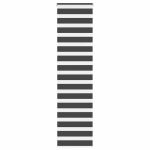 Jaluzea tip zebra neagră lățime țesătură 55,9 cm poliester GartenMobel Dekor