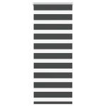 Jaluzea tip zebra neagră lățime țesătură 60,9 cm poliester GartenMobel Dekor