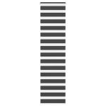 Jaluzea tip zebra neagră lățime țesătură 60,9 cm poliester GartenMobel Dekor