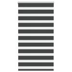 Jaluzea tip zebra neagră lățime țesătură 65,9 cm poliester GartenMobel Dekor