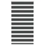 Jaluzea tip zebra neagră lățime țesătură 75,9 cm poliester GartenMobel Dekor