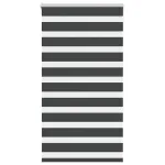 Jaluzea tip zebra neagră lățime țesătură 85,9 cm poliester GartenMobel Dekor