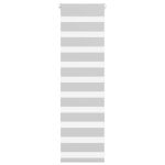 Jaluzea tip zebra gri deschis lățime țesătură 45,9 cm poliester GartenMobel Dekor