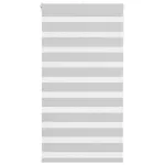 Jaluzea tip zebra gri deschis lățime țesătură 65,9 cm poliester GartenMobel Dekor
