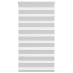 Jaluzea tip zebra gri deschis lățime țesătură 85,9 cm poliester GartenMobel Dekor