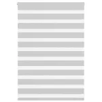 Jaluzea tip zebra gri deschis lățime țesătură 90,9 cm poliester GartenMobel Dekor