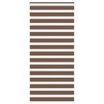 Jaluzea tip zebra maro lățime țesătură 100,9 cm poliester GartenMobel Dekor