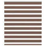 Jaluzea tip zebra maro lățime țesătură 115,9 cm poliester GartenMobel Dekor